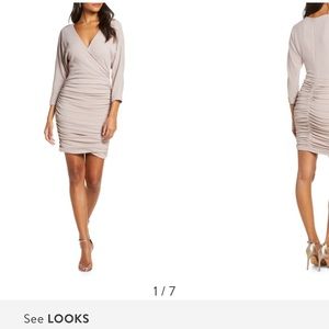 Vince Camuto Ruched Glitter Dress from Nordstrom
